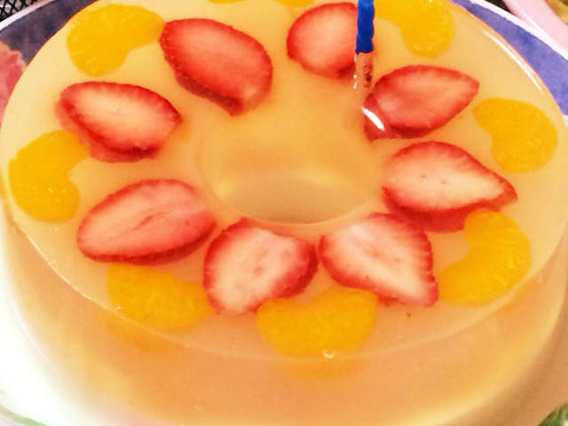 二段のゼリーケーキ☆一歳の誕生日